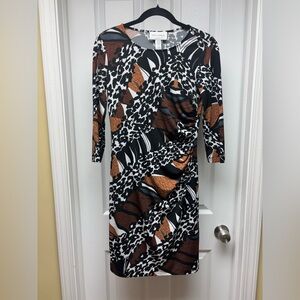 Donna Morgan Abstract Animal Print Dress – Size 2
